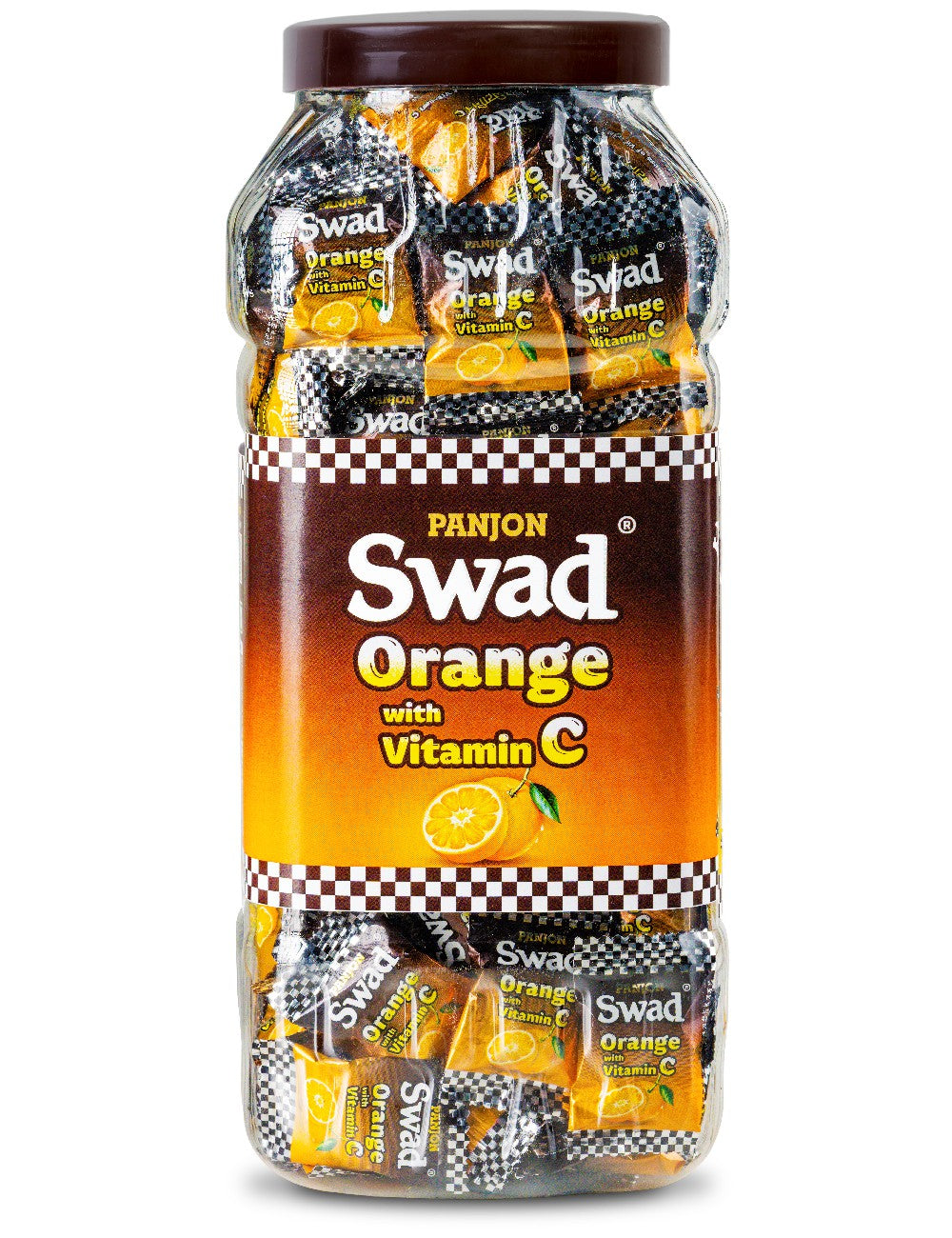 Swad Orange Candy with Vitamin C (Healthy Immunity Tablet Bite Toffee) Jar, 500g