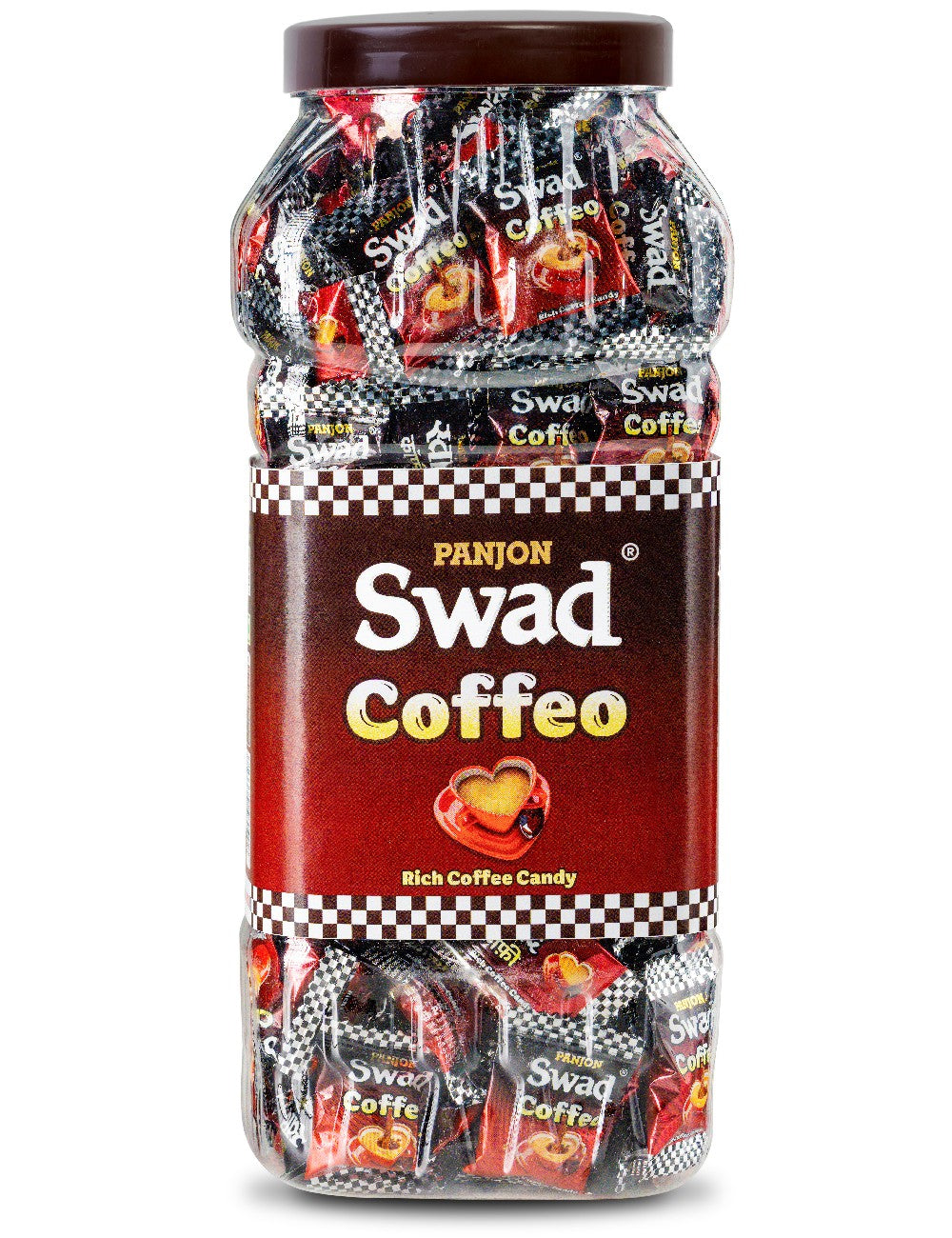 Swad Coffee Candy (Made with Strong Coffee Beans Kopiko Toffee) Jar, 500g