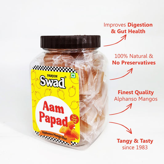 Swad Aam Papad & Twin Imli Candy [Tamarind & Mango Toffees] 2 Jars x 400g