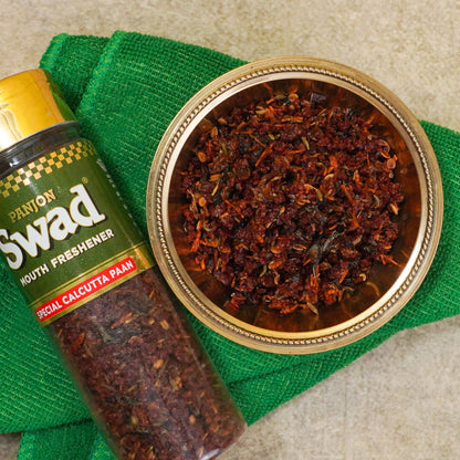 Panjon Swad Calcutta Paan Mouth Freshener (Digestive Pan Mukhwas) 1 bottle, 100g