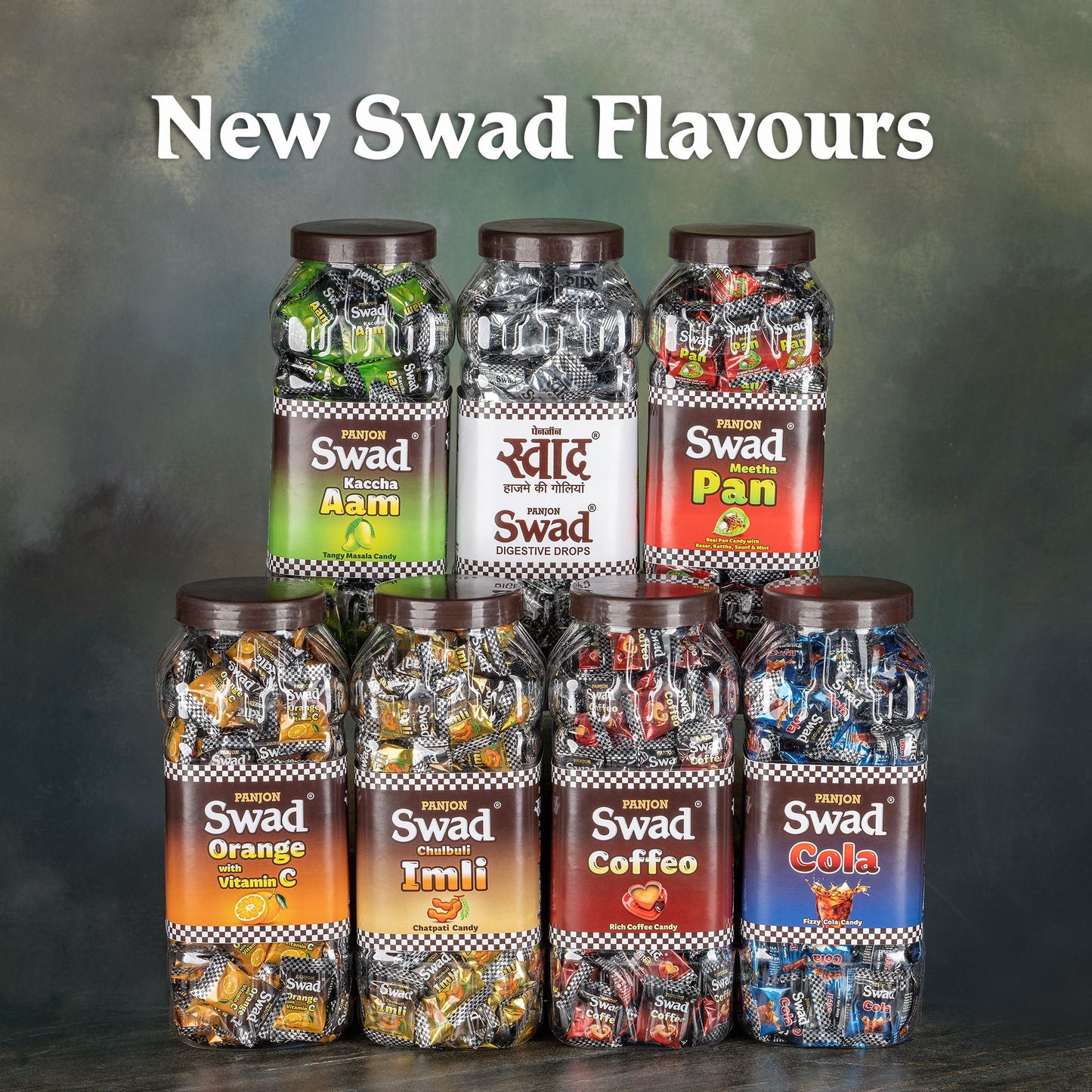 Swad Meetha Pan Candy (Real Paan flavour with Saunf, Elaichi, Kesar & Mint)200 Toffee Jar