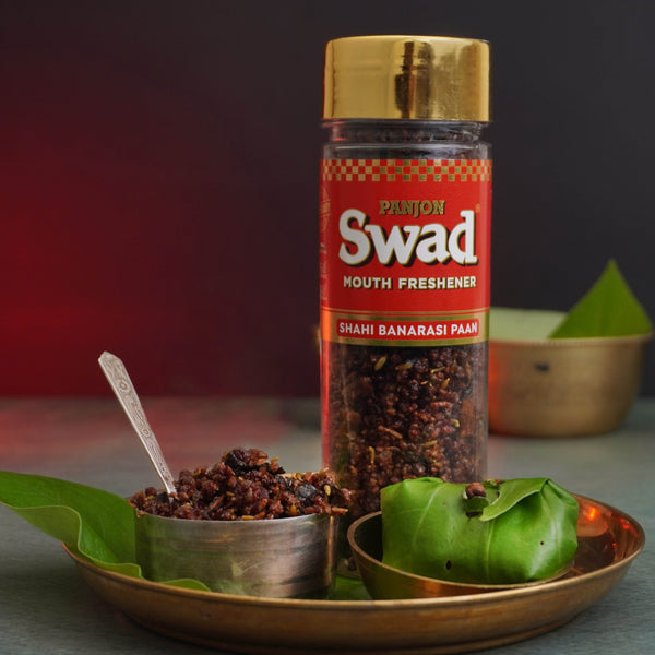 Swad Shahi Banarsi Paan Mouth Freshener (Digestive Pan Mukhwas) 1 bottle, 100g