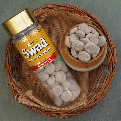 Panjon Swad Hing Peda Mouth Freshener (Digestive Pachak, Churan) 1 bottle, 120g