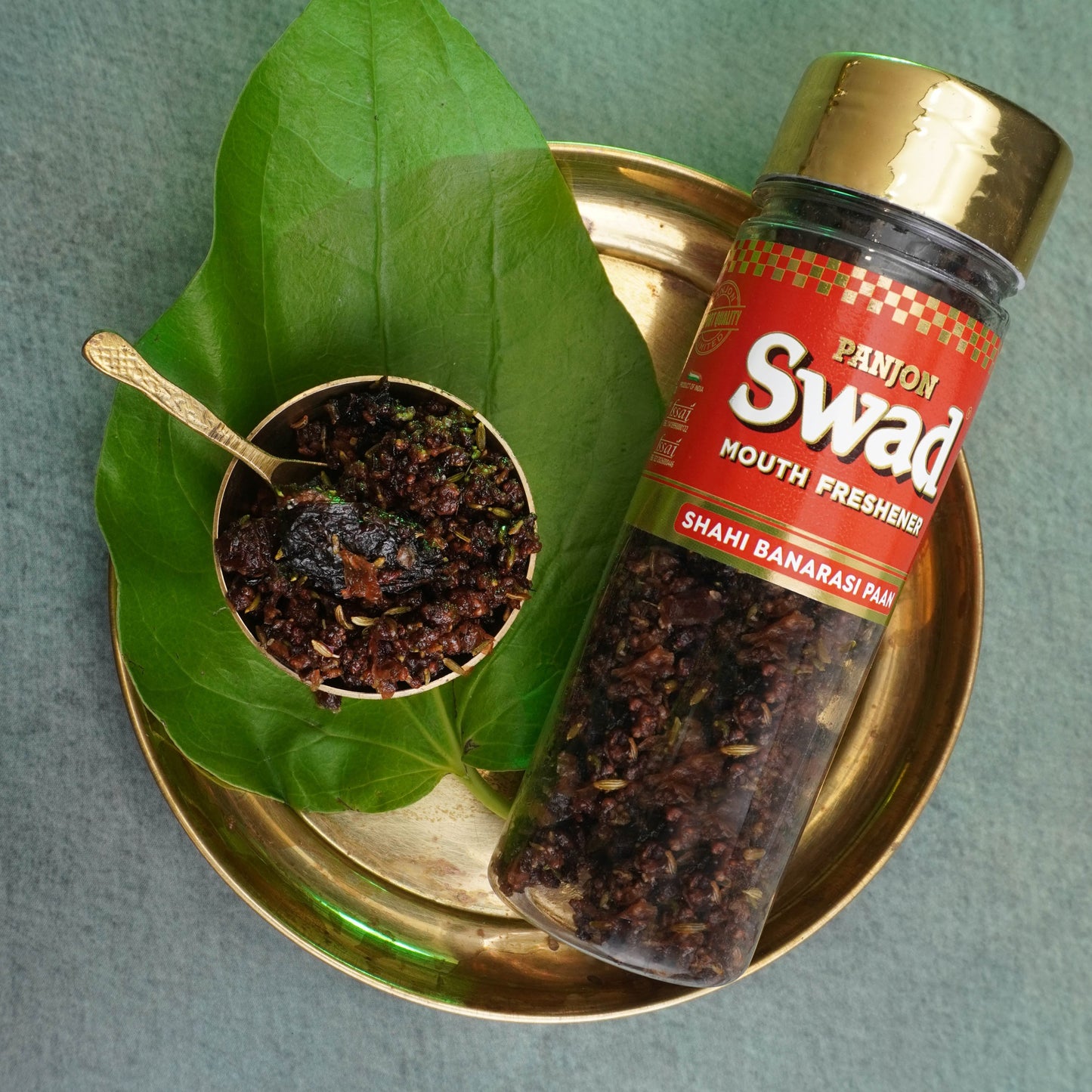 Panjon Swad Shahi Banarasi Paan Mouth Freshener (Digestive Pan Mukhwas) 1 bottle, 100g