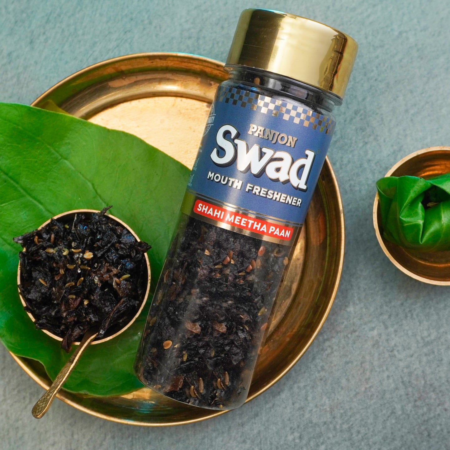 Panjon Swad Shahi Meetha Paan Mouth Freshener (Digestive Pan Mukhwas) 1 bottle, 100g