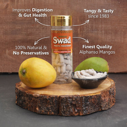 Panjon Swad Pachak 5 bottles (Shahi Anardana, Jeera goli, Meetha Amla Candy, Khatta Meetha aam mango slices & Imli Ram ladoo Mouth fresheners) 700g