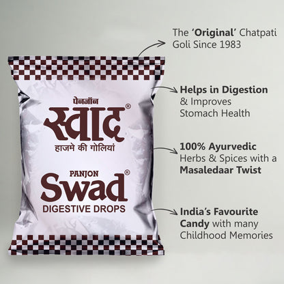 Swad Mukhwas & Candy Combo (Maharaja Mix ,Hing Peda,Calcutta Paan,25 Candies Pack)4 Units