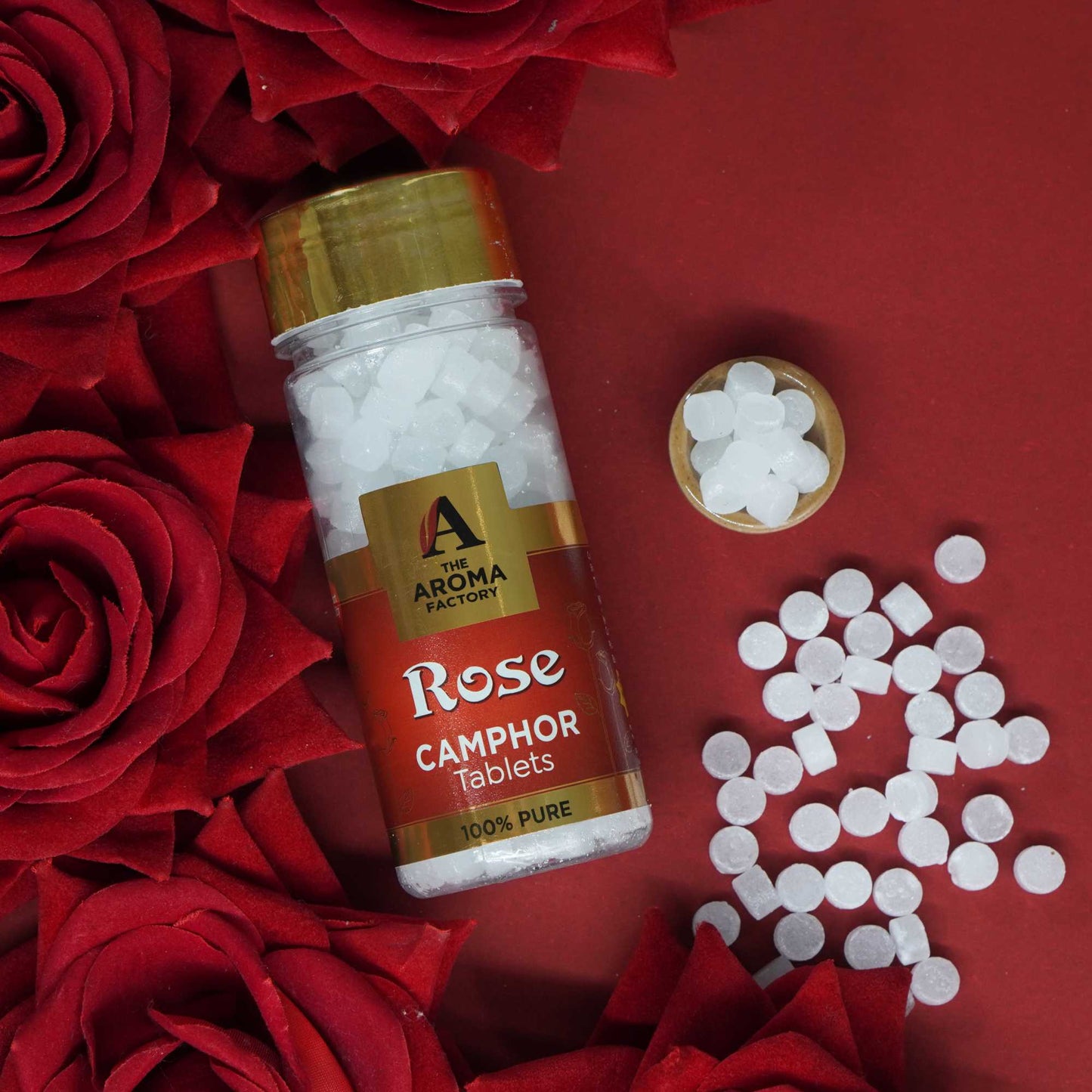 The Aroma Factory Blissful Rose, Complete Fragrance Collection of Agarbatti, Dhoop Batti, Dhoop Cone, Camphor Tablet & Reed Diffuser, Combo of 5