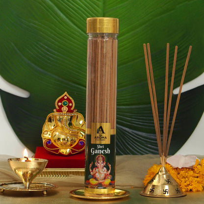 The Aroma Factory Laxmi,Shri Ganesh & Radha Krishna Agarbatti for Pooja,Luxury Incense Sticks,100% Herbal Fragrance Agarbathi (Bottle Pack of 3x100g)