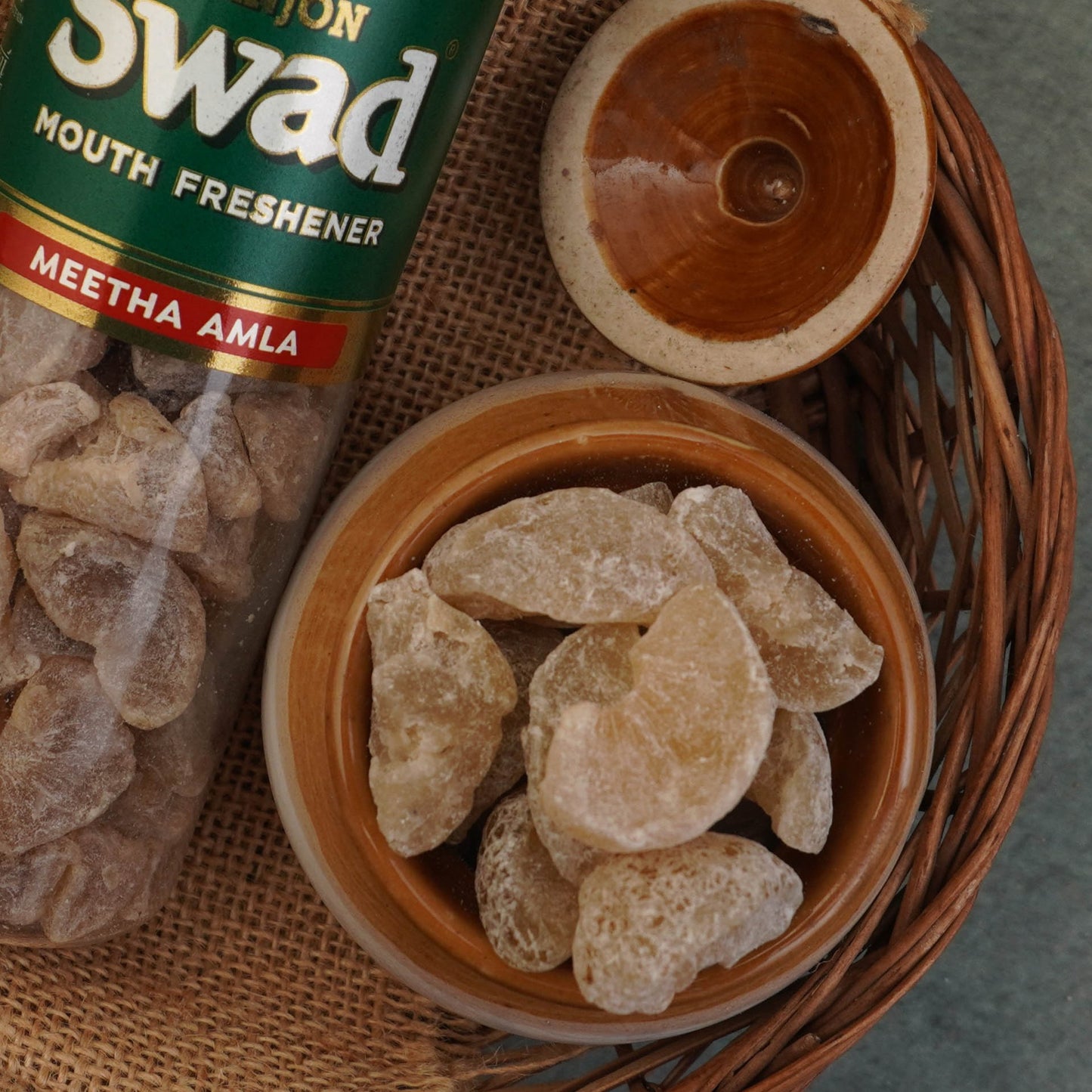 Swad Meetha Amla Candy Mouth Freshener (Sweet Pachak, Digestive Mukhwas) 1 bottle, 115g