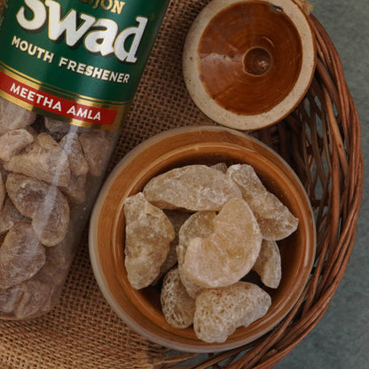 Swad Meetha Amla Candy Mouth Freshener (Sweet Pachak, Digestive Mukhwas) 1 bottle, 115g