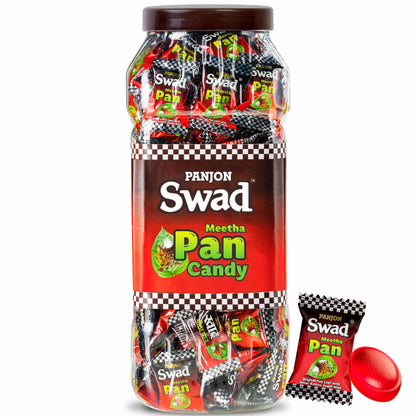 Swad Meetha Pan Candy (Real Paan flavour with Saunf, Elaichi, Kesar & Mint)200 Toffee Jar