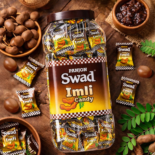 Swad Imli Candy (Tamarind Flavour with Masala Pop) 200 Toffee Jar