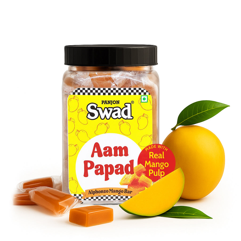 Swad Aam Papad Candy, made with Real Mango Toffee, 380g jar