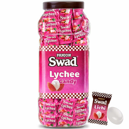 Swad Lychee Lichi Candy Jar, 600g