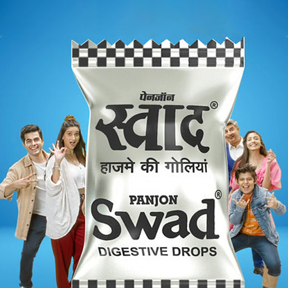 Swad Digestive Drops (Original Candy Since 1983) Sweet & Spicy Masala Flavour, 3 x 50 Toffee, 3 Packets