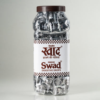 Swad Digestive Drops (Original Candy Since 1983) Sweet & Spicy Masala Flavour, 200 Toffee Jar