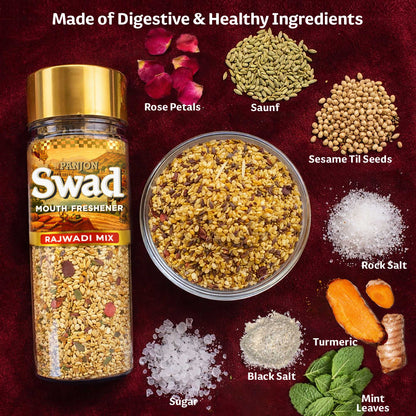 Panjon Swad Rajwadi Mix, Digestive Shots & Shahi Anardana Goli  Combo(Pack of 3)