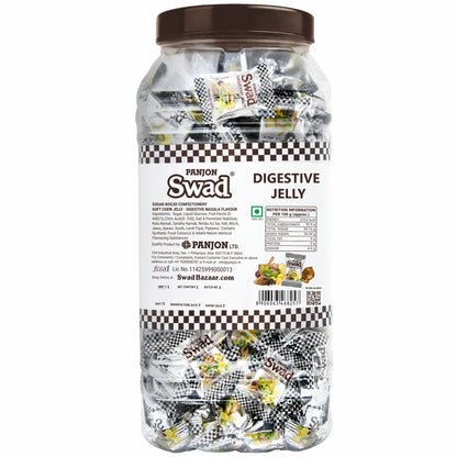 Swad Digestive Jelly Candy, Soft & Chewy Masala Toffee, 900g Jar
