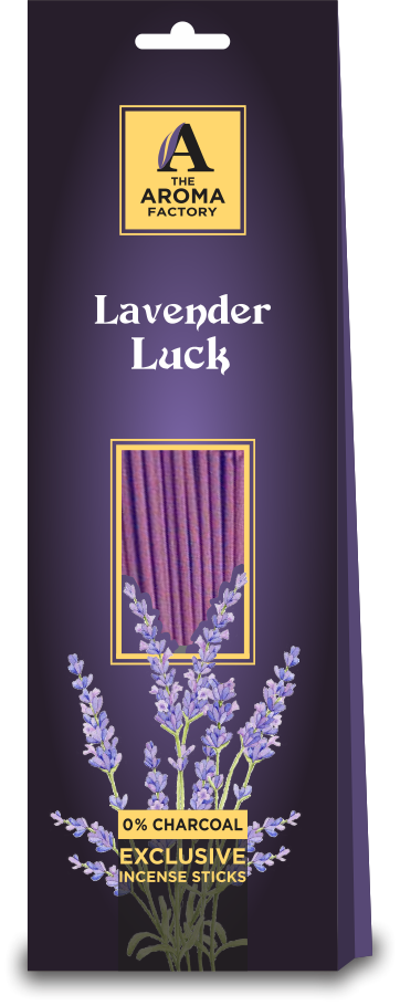 The Aroma Factory Lavender Agarbatti Incense Stick, No Charcoal & 100% Herbal (Pack of 30)