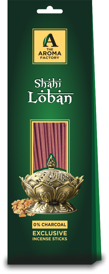 The Aroma Factory Loban Agarbatti Incense Stick, No Charcoal & 100% Herbal (Pack of 30)