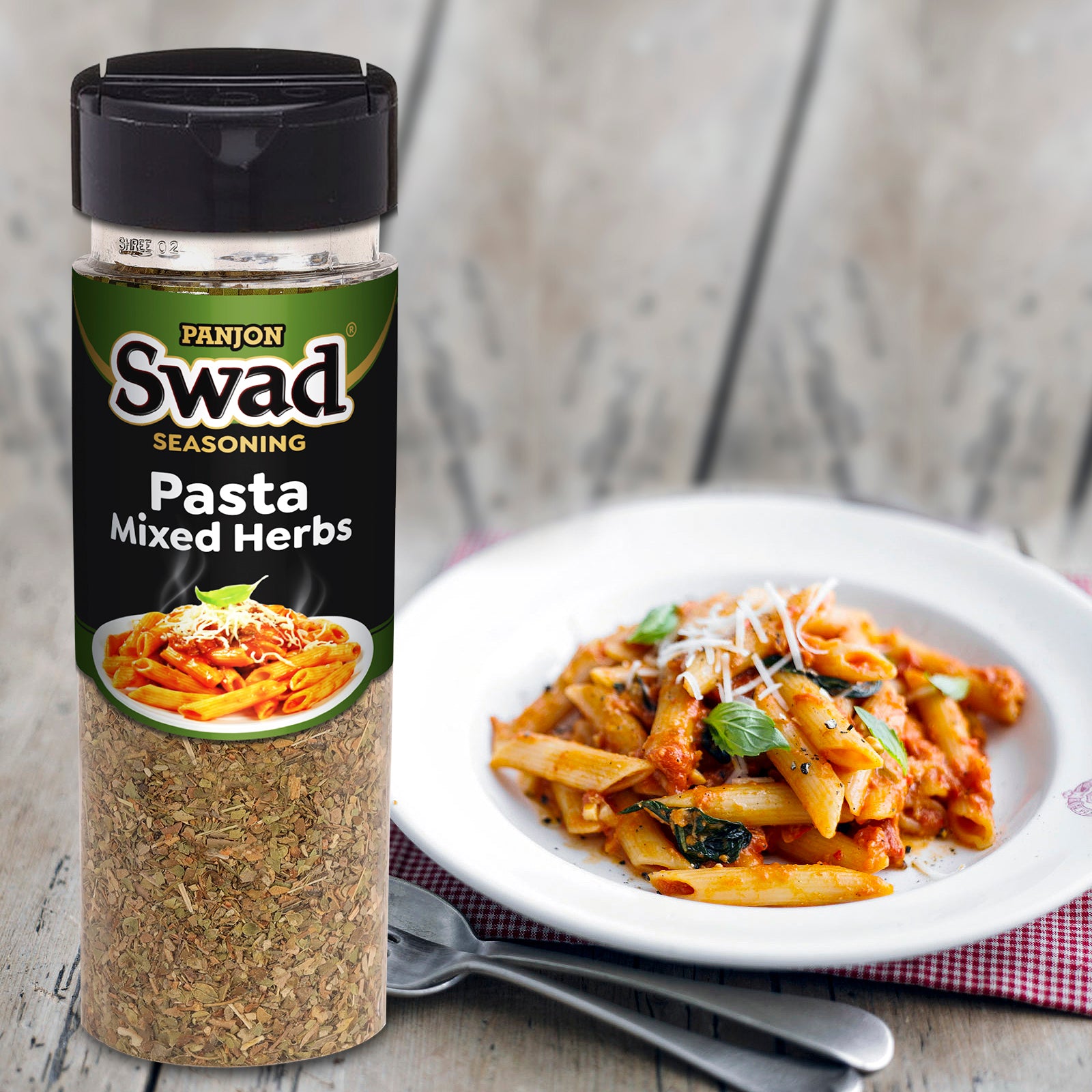 Swad Pasta Mixed Herbs, 100% Pure Italian Seasoning Spinkler Bottle 100g