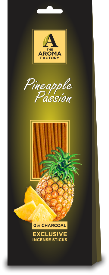 The Aroma Factory Pineapple Agarbatti Incense Stick, No Charcoal & 100% Herbal (Pack of 30)