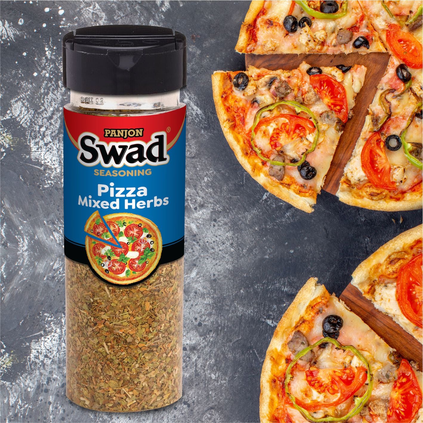 Swad Pizza Mixed Herbs (Domino Origano Mix) 100% Pure Italian Seasoning Bottle 100g