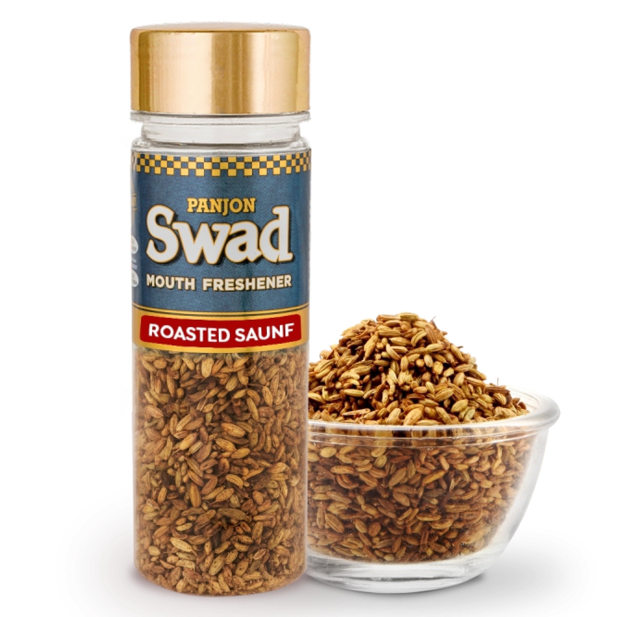 Swad Roasted Saunf Mukhwas Mouth Freshener Bottle, 60 g