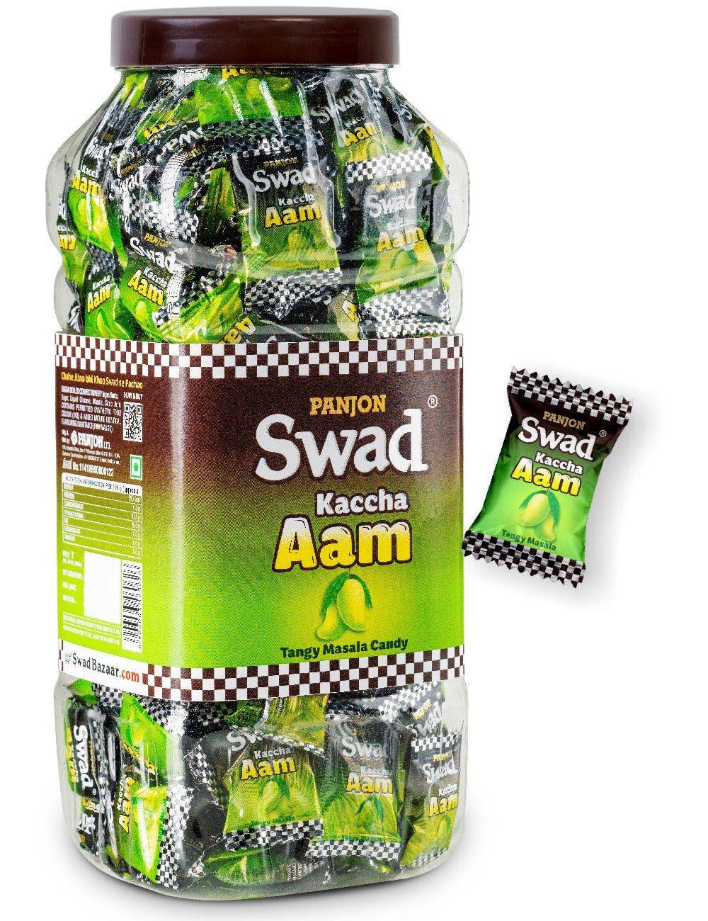 Swad Kaccha Aam Candy Jar (150 Toffees)